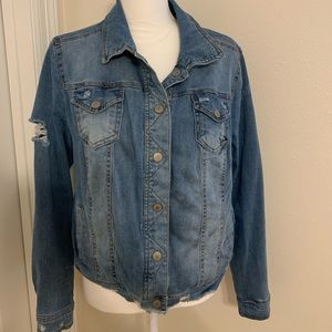 BKE Denim reversible with Flannel side Jacket